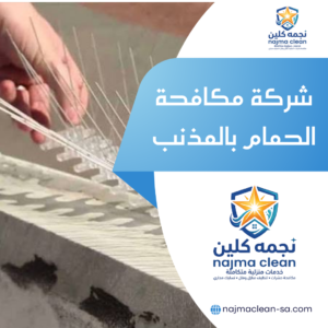 خدمة تركيب اشواك طارد الحمام من شركة نجمة كلين فى المذنب